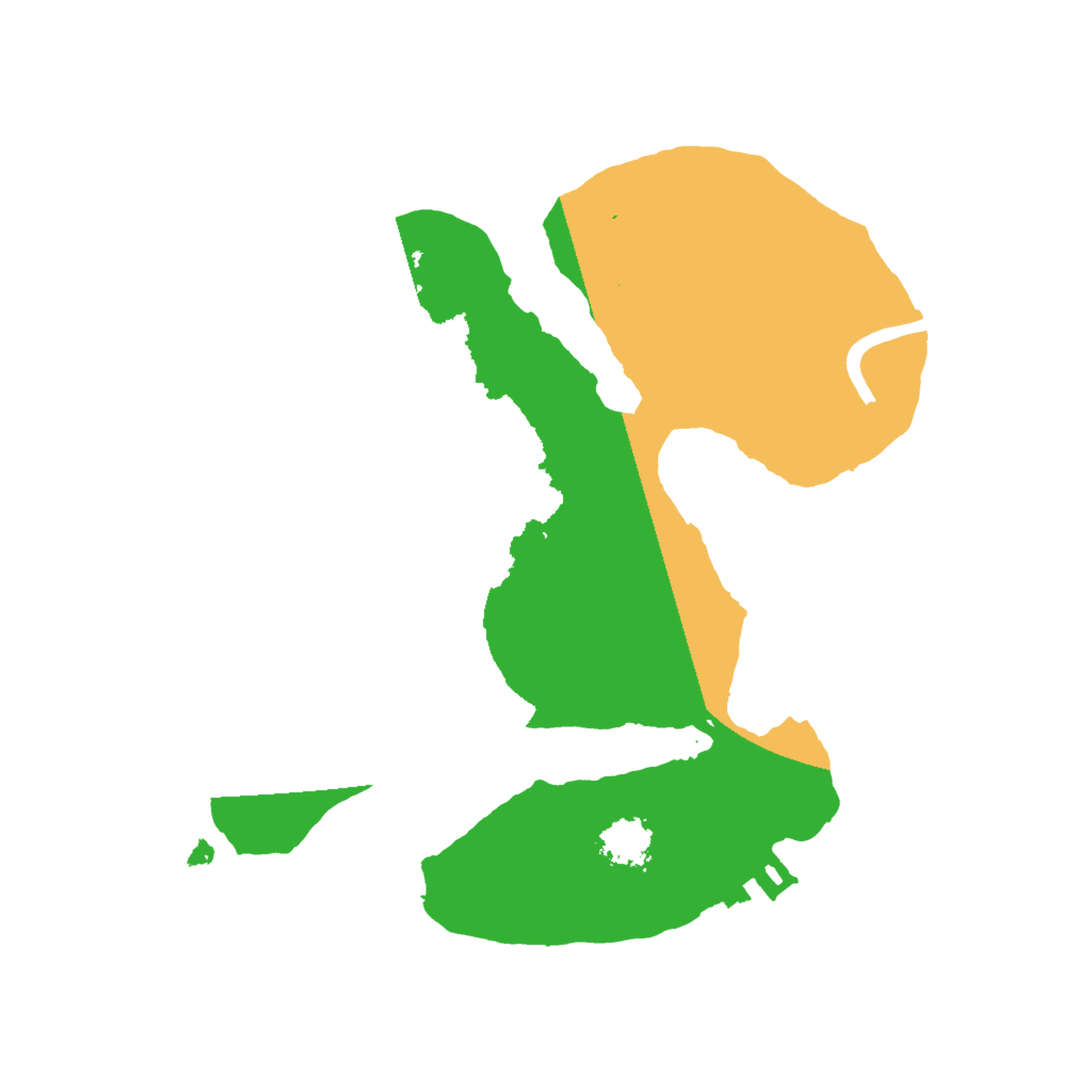 Biome Rust Map: Procedural Map, Size: 2000, Seed: 20230406