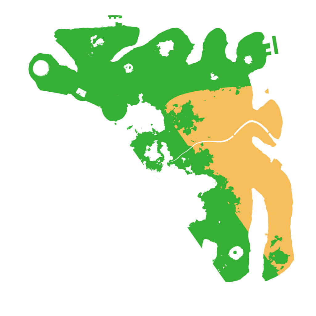 Biome Rust Map: Procedural Map, Size: 3500, Seed: 1018208019