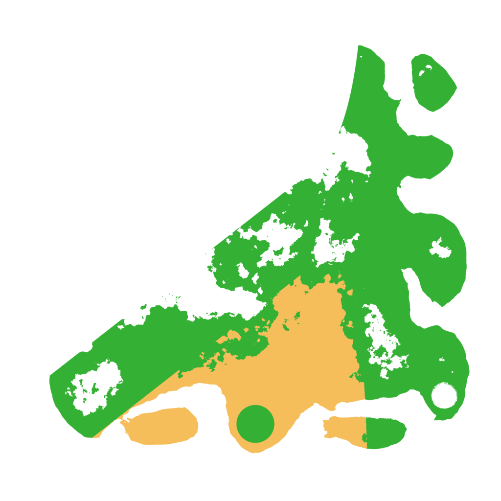 Biome Rust Map: Barren, Size: 3500, Seed: 231235444