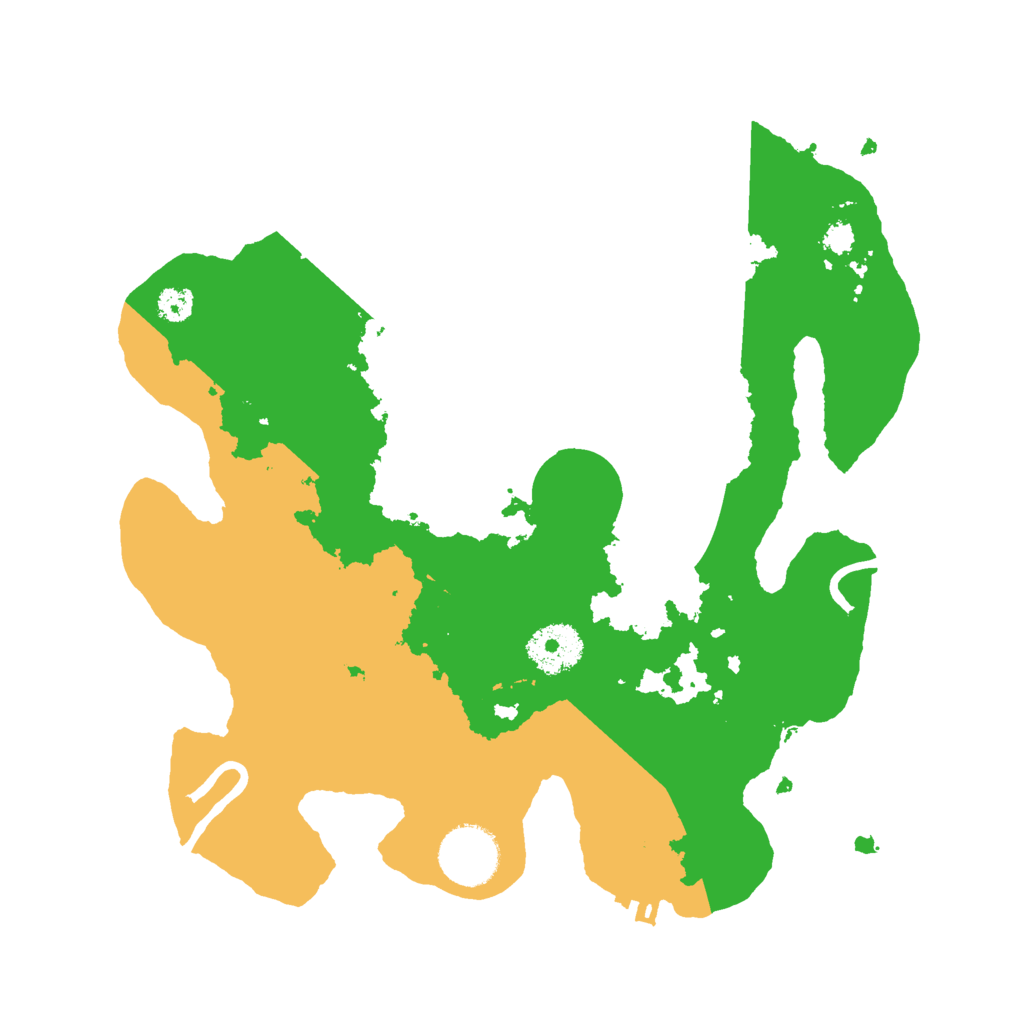 Biome Rust Map: Procedural Map, Size: 3000, Seed: 57221052