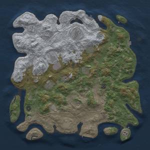 Thumbnail Rust Map: Procedural Map, Size: 4500, Seed: 514919055, 19 Monuments