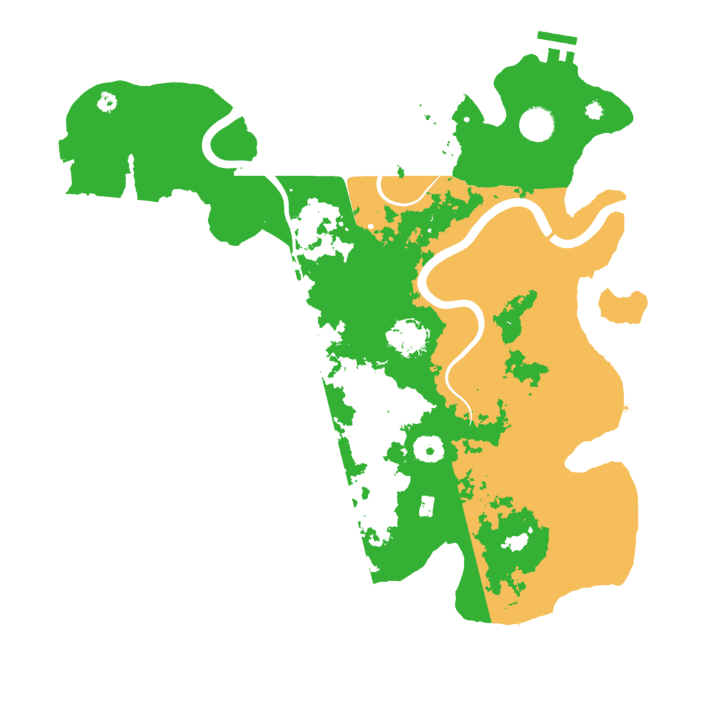 Biome Rust Map: Procedural Map, Size: 3600, Seed: 21804