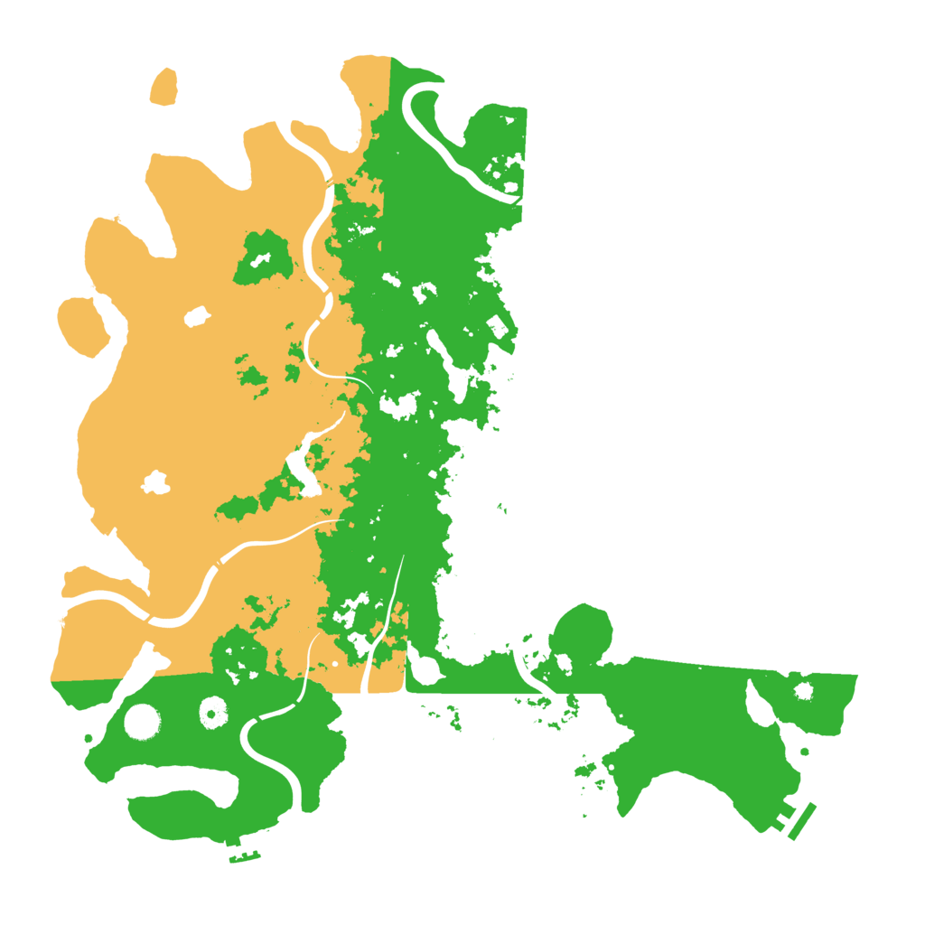 Biome Rust Map: Procedural Map, Size: 4500, Seed: 128152175