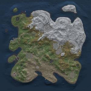 Thumbnail Rust Map: Procedural Map, Size: 3500, Seed: 2109170, 16 Monuments