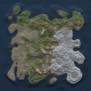 Thumbnail Rust Map: Procedural Map, Size: 3700, Seed: 1822871011, 17 Monuments