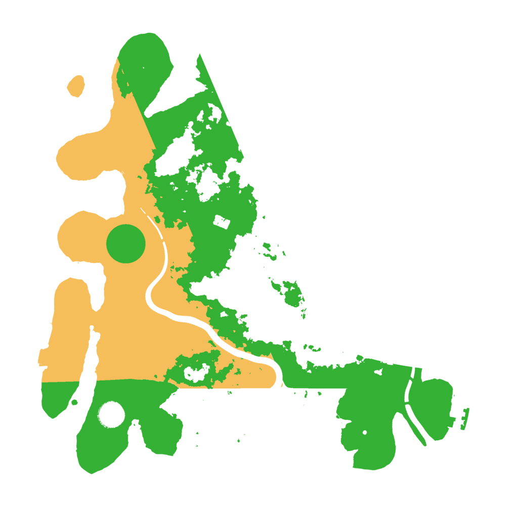 Biome Rust Map: Procedural Map, Size: 3500, Seed: 111999