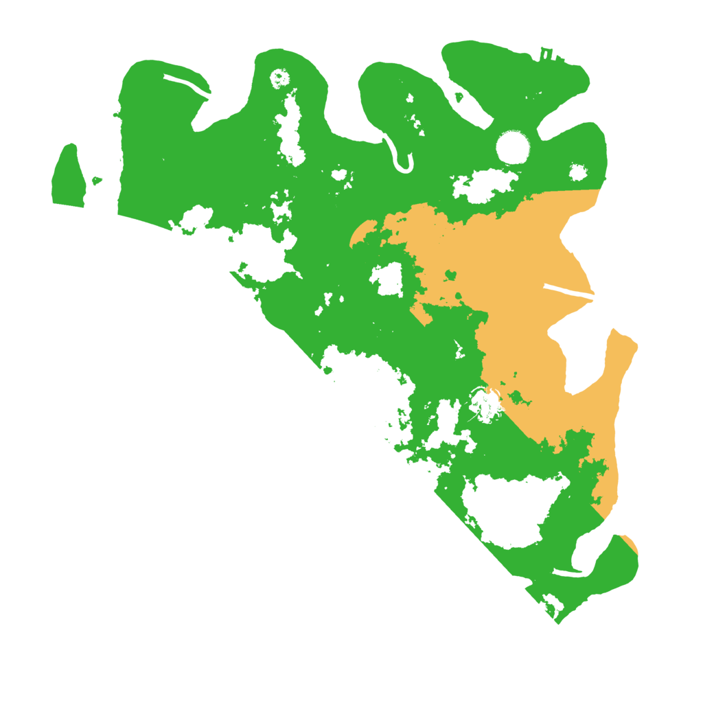 Biome Rust Map: Procedural Map, Size: 3700, Seed: 30923548