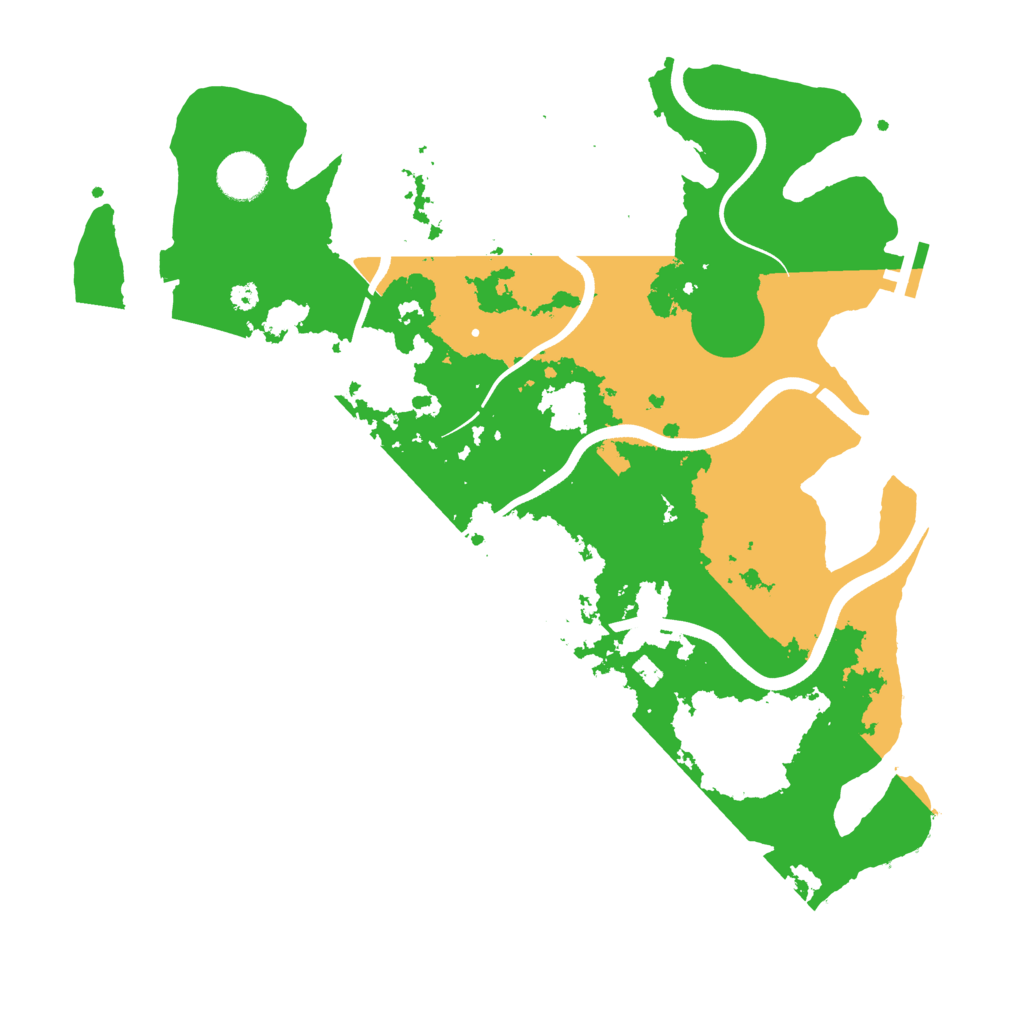 Biome Rust Map: Procedural Map, Size: 3700, Seed: 30923548