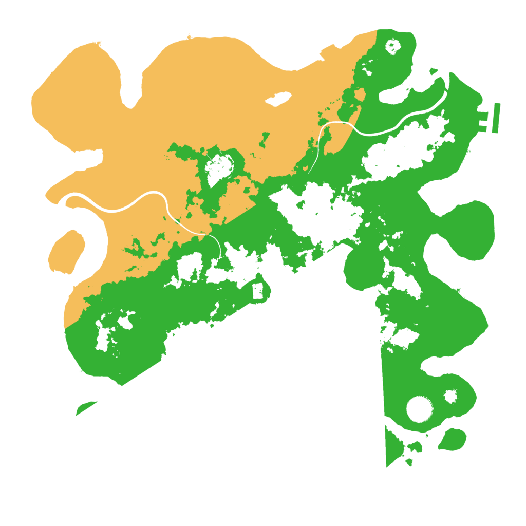 Biome Rust Map: Procedural Map, Size: 3550, Seed: 999701