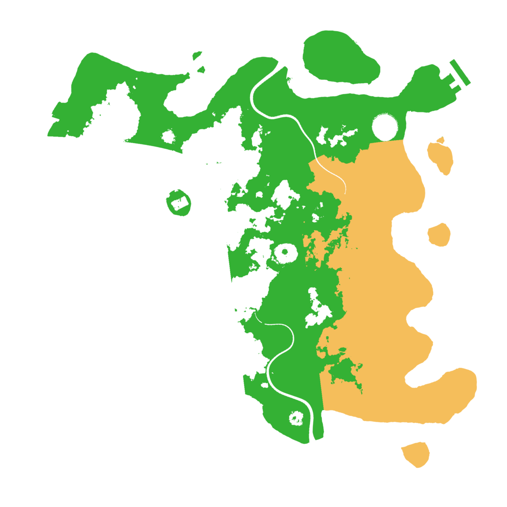 Biome Rust Map: Procedural Map, Size: 3500, Seed: 333777