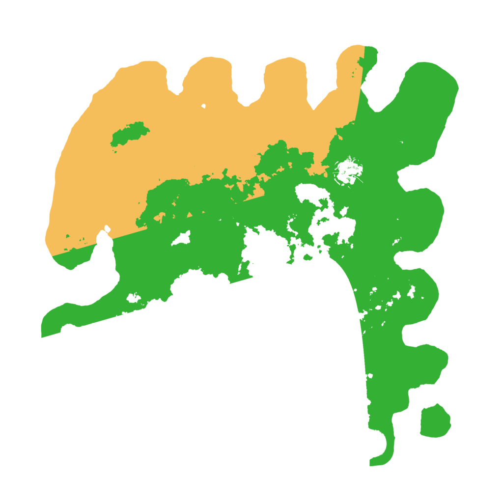 Biome Rust Map: Barren, Size: 3300, Seed: 100542523