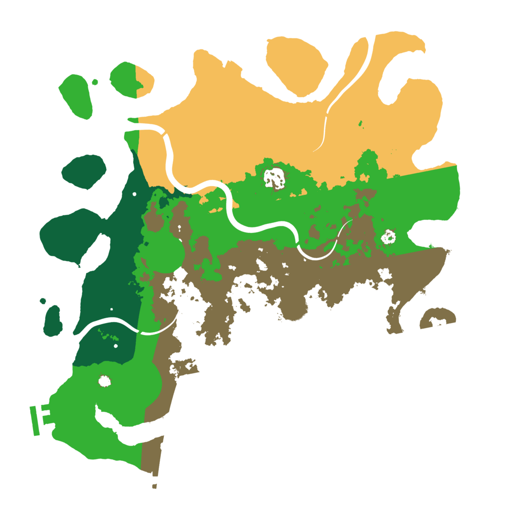 Biome Rust Map: Procedural Map, Size: 3500, Seed: 845434371