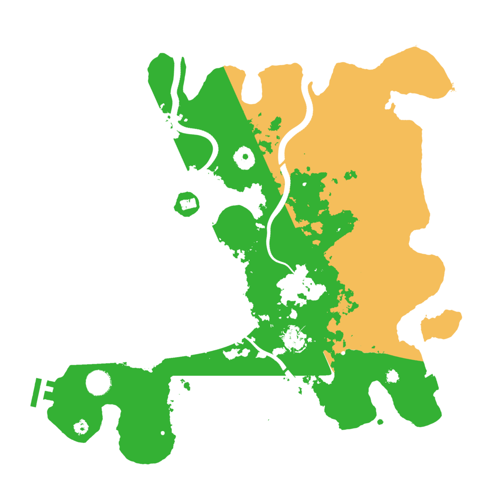 Biome Rust Map: Procedural Map, Size: 3500, Seed: 1436859577