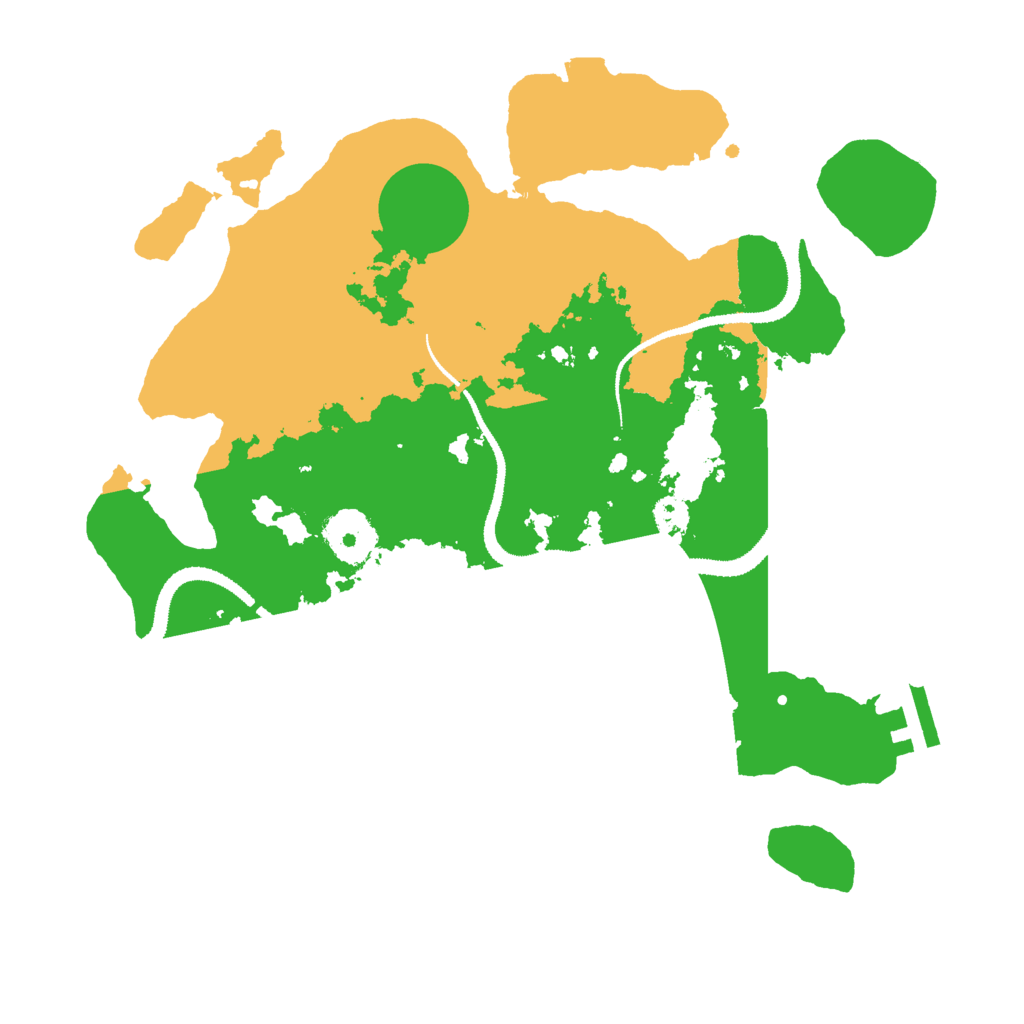 Biome Rust Map: Procedural Map, Size: 3000, Seed: 11791