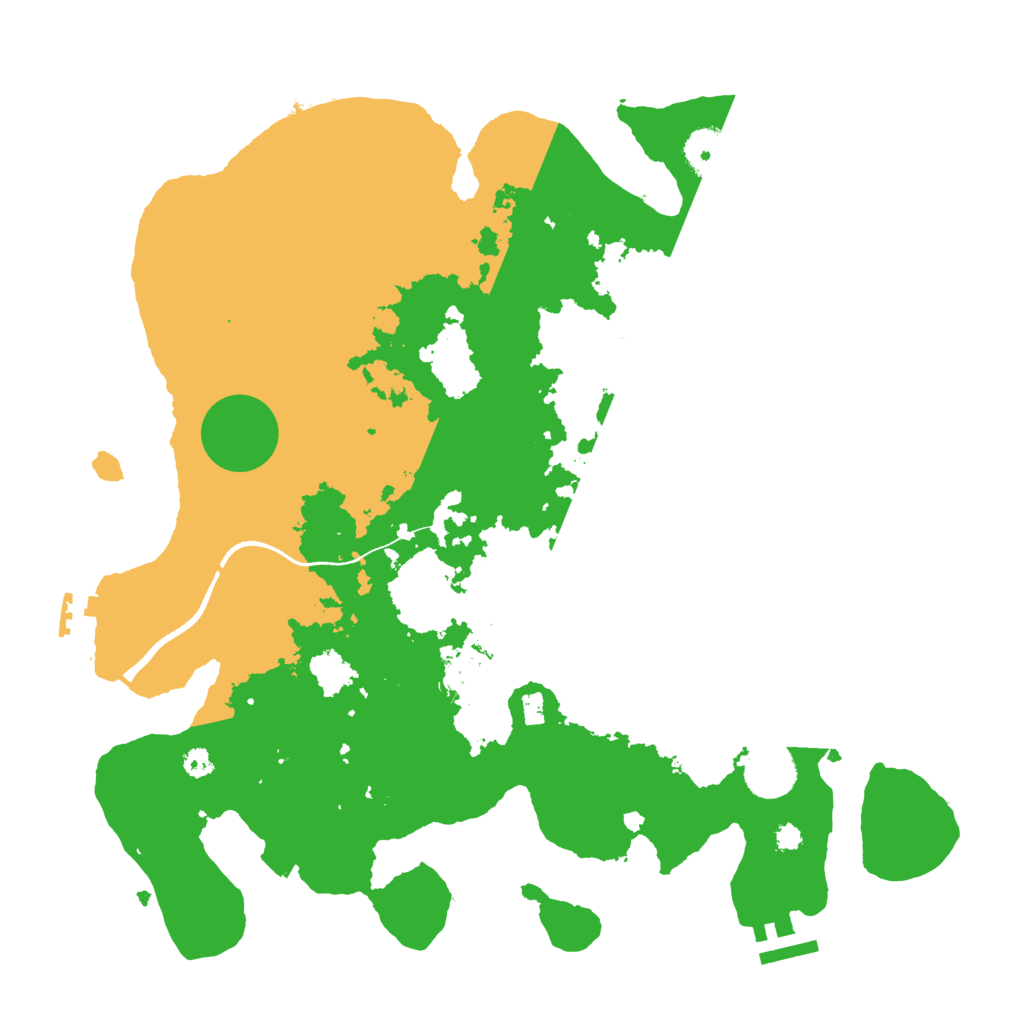 Biome Rust Map: Procedural Map, Size: 3500, Seed: 151794033