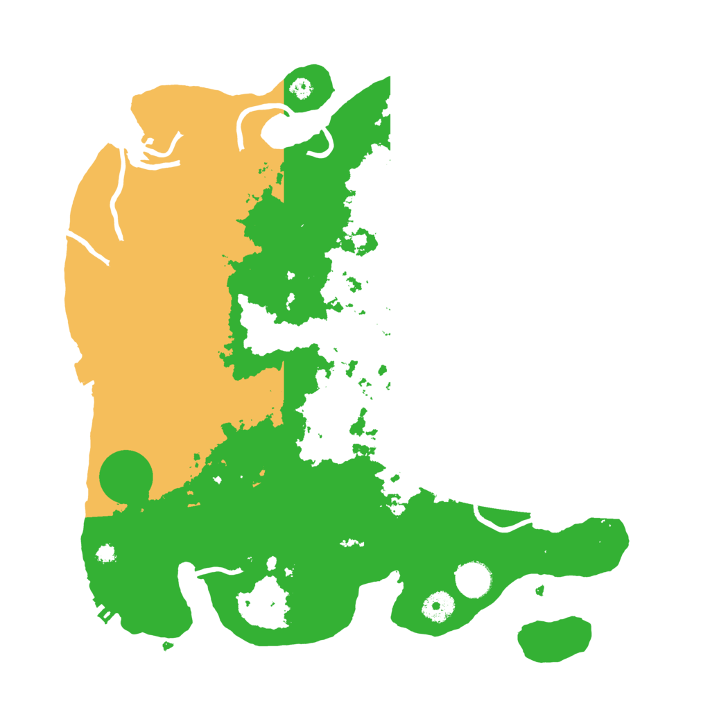 Biome Rust Map: Procedural Map, Size: 3500, Seed: 129754588