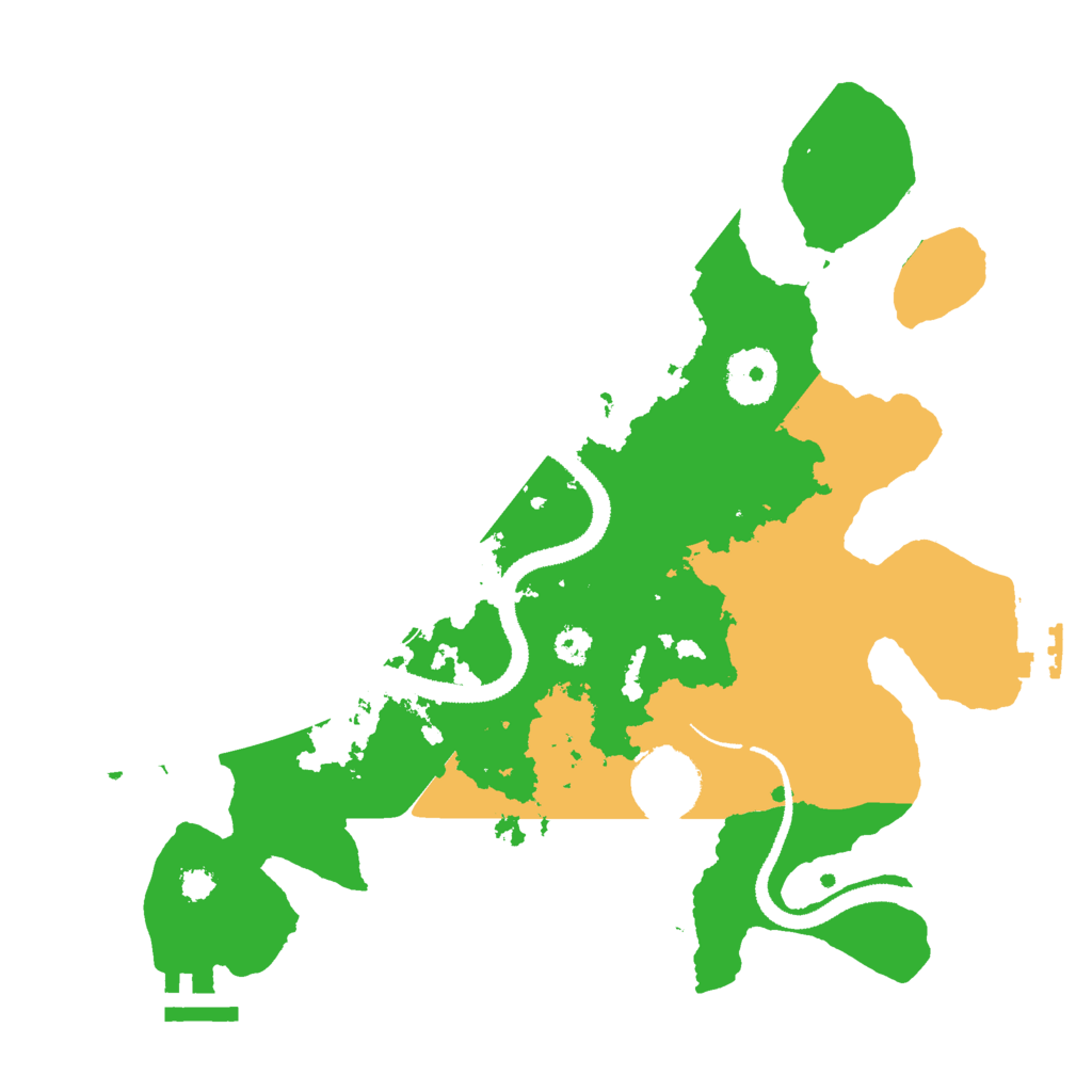 Biome Rust Map: Procedural Map, Size: 3000, Seed: 13094