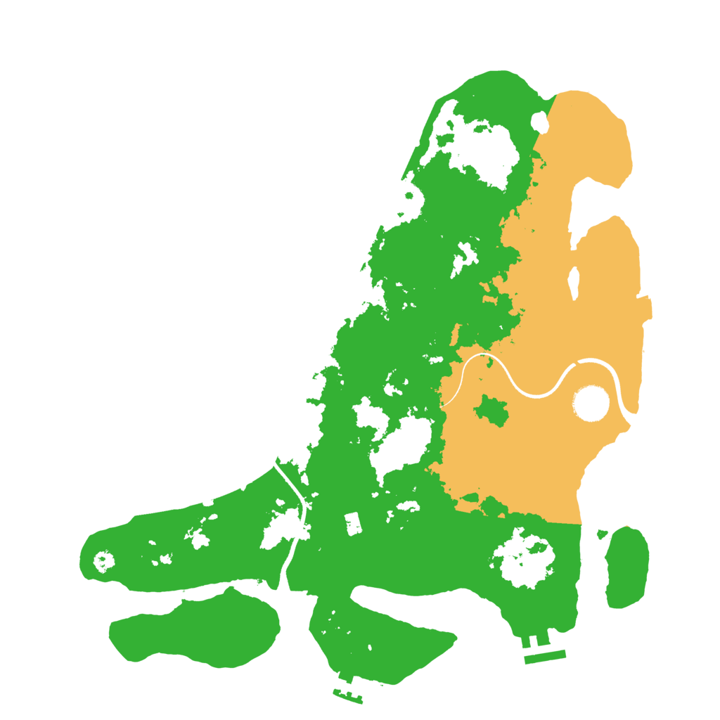Biome Rust Map: Procedural Map, Size: 3500, Seed: 2109167578