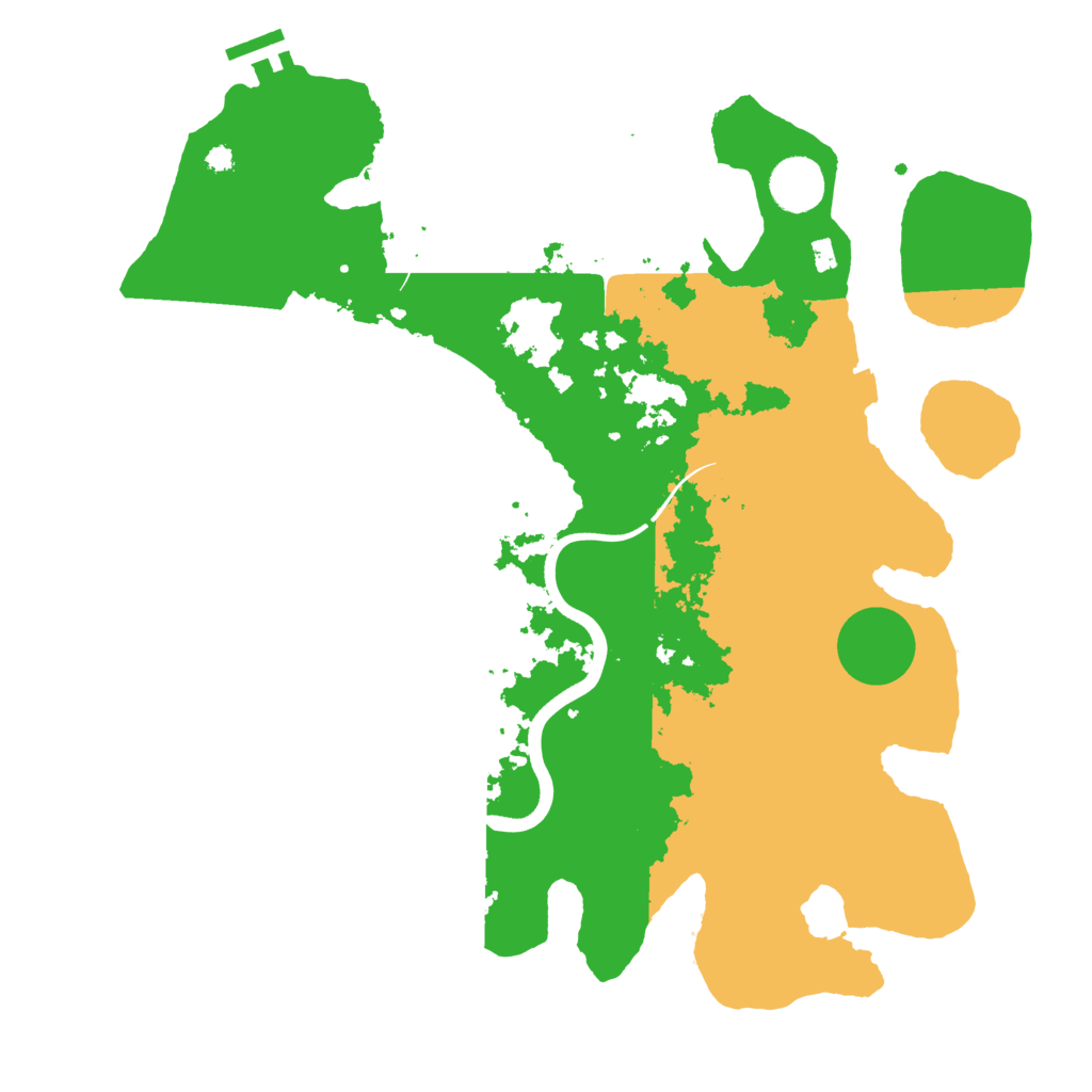 Biome Rust Map: Procedural Map, Size: 3700, Seed: 30923510