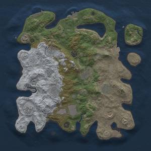 Thumbnail Rust Map: Procedural Map, Size: 3700, Seed: 30923510, 18 Monuments