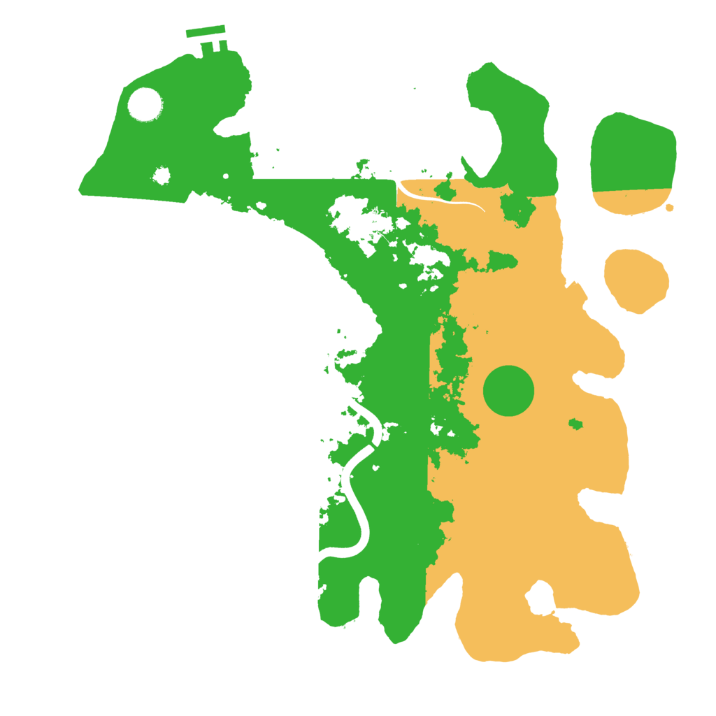 Biome Rust Map: Procedural Map, Size: 3700, Seed: 30923510