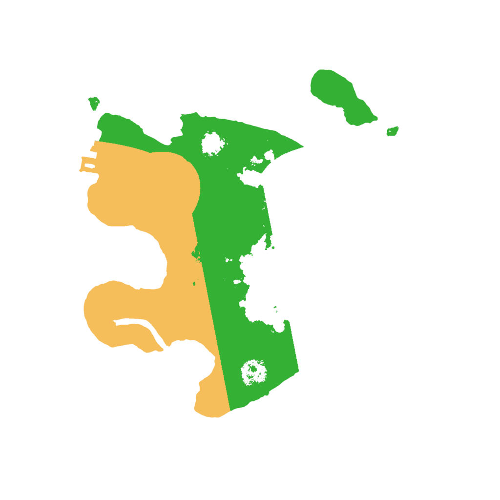 Biome Rust Map: Procedural Map, Size: 2000, Seed: 45454