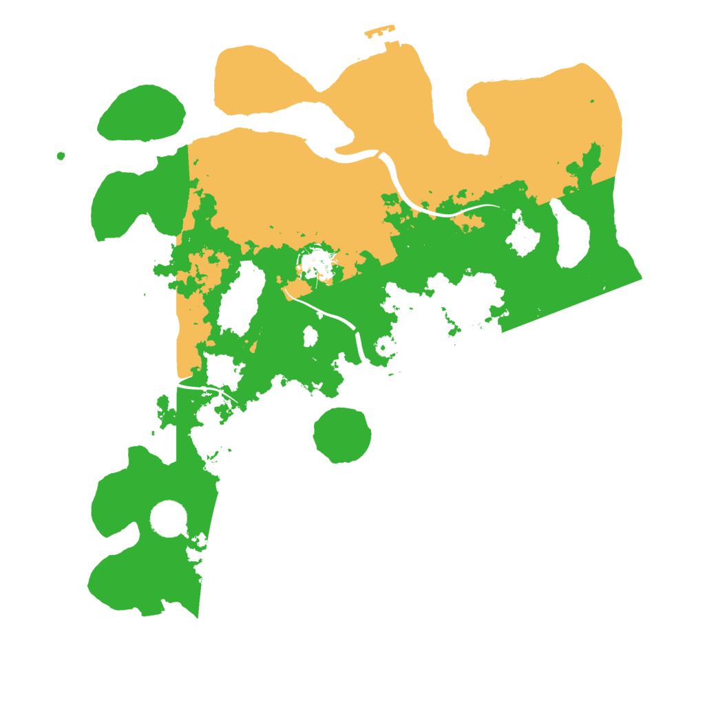 Biome Rust Map: Procedural Map, Size: 3500, Seed: 8965