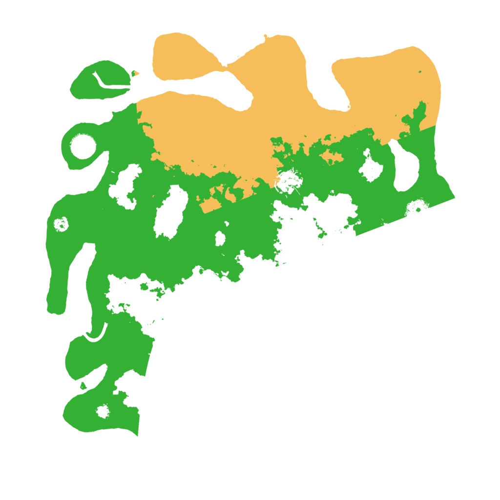 Biome Rust Map: Procedural Map, Size: 3500, Seed: 8965