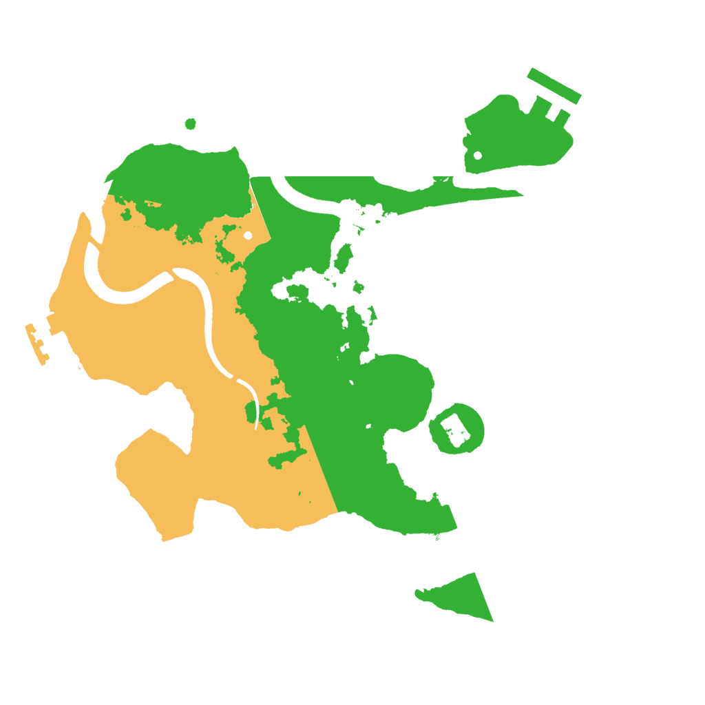 Biome Rust Map: Procedural Map, Size: 2500, Seed: 1543592288