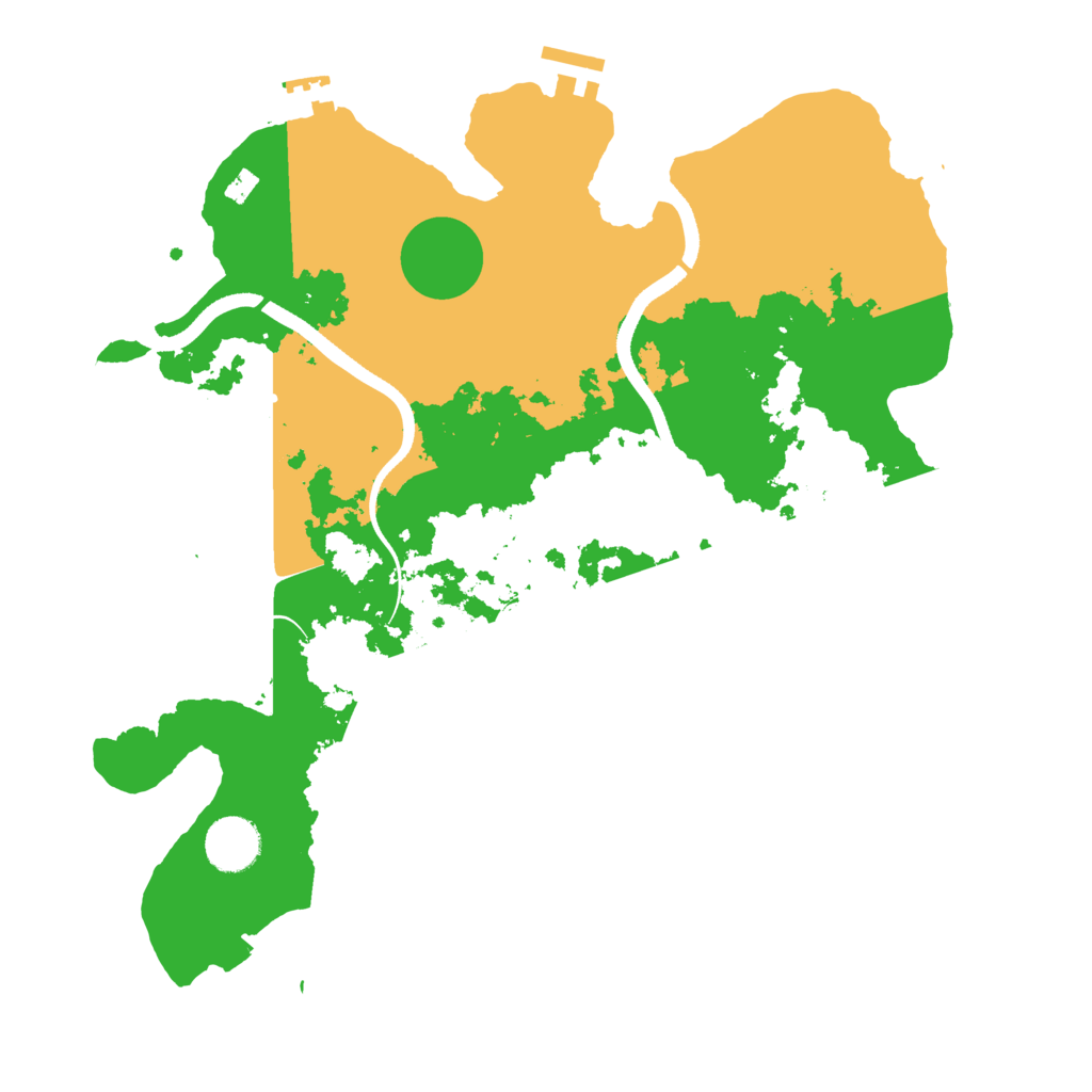 Biome Rust Map: Procedural Map, Size: 3500, Seed: 734483039