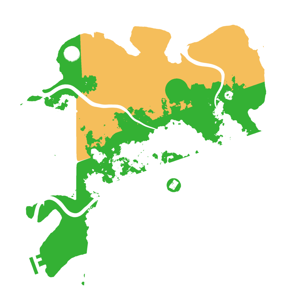 Biome Rust Map: Procedural Map, Size: 3500, Seed: 734483039