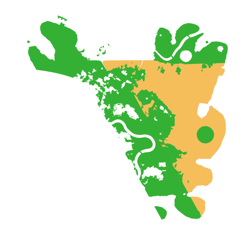 Biome Rust Map: Procedural Map, Size: 3700, Seed: 986398117