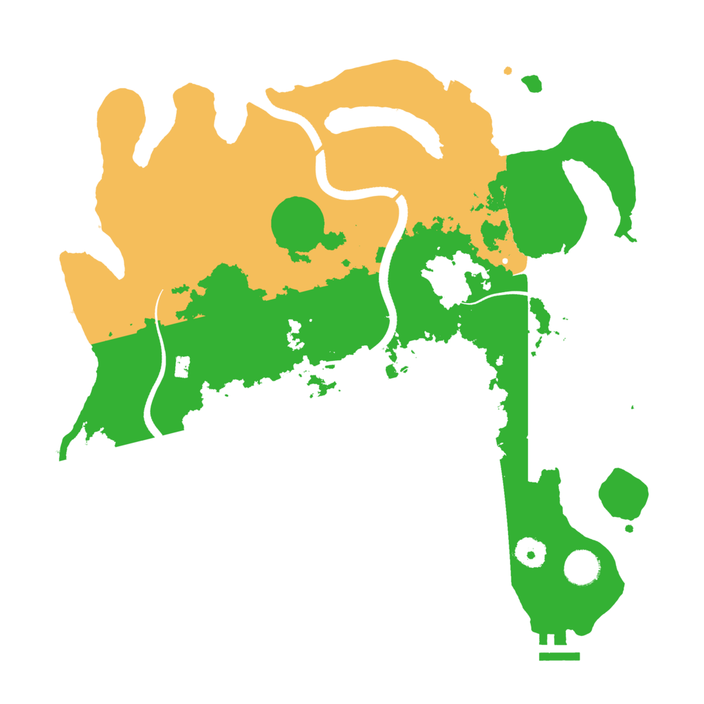 Biome Rust Map: Procedural Map, Size: 3500, Seed: 326535342