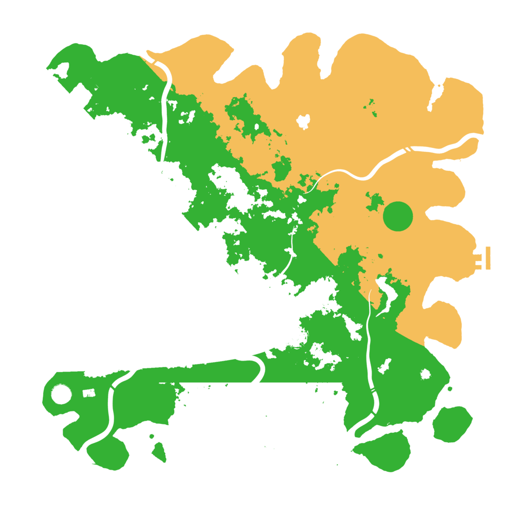 Biome Rust Map: Procedural Map, Size: 4497, Seed: 1186510993