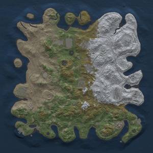 Thumbnail Rust Map: Procedural Map, Size: 4250, Seed: 998034, 18 Monuments