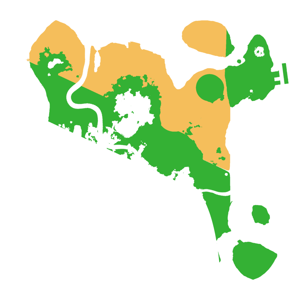 Biome Rust Map: Procedural Map, Size: 3000, Seed: 14381