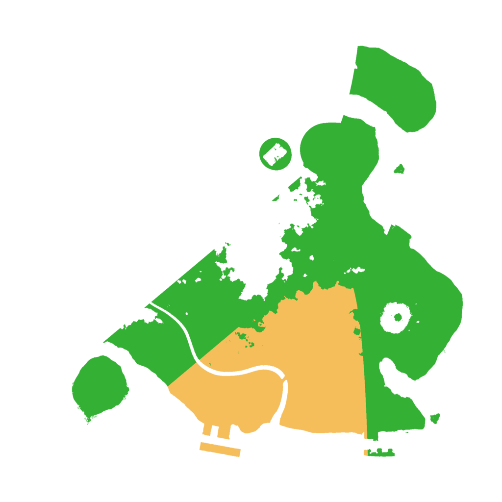 Biome Rust Map: Procedural Map, Size: 2500, Seed: 6970254