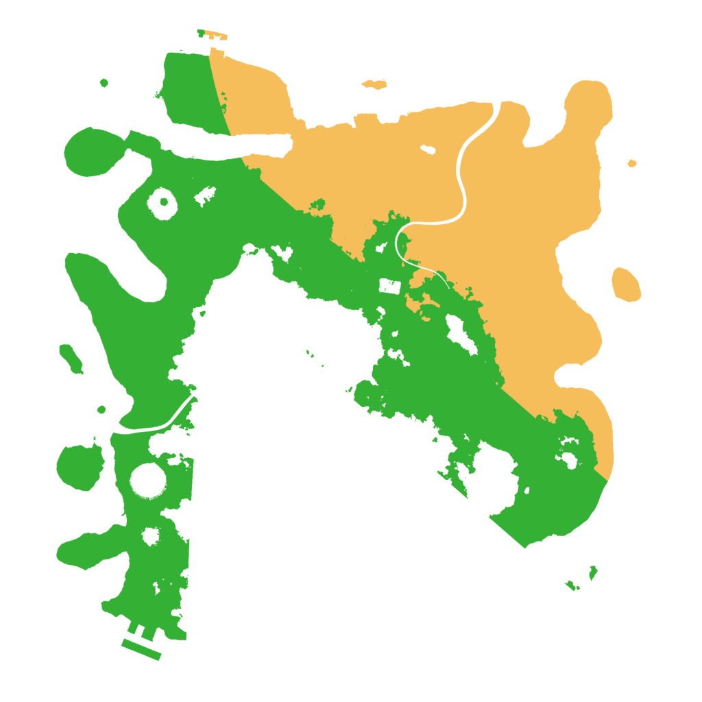 Biome Rust Map: Procedural Map, Size: 3500, Seed: 1047497051