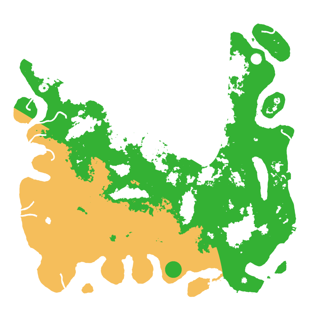 Biome Rust Map: Procedural Map, Size: 5000, Seed: 1124219680