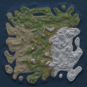 Thumbnail Rust Map: Procedural Map, Size: 4500, Seed: 5971030, 18 Monuments