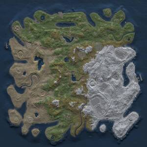 Thumbnail Rust Map: Procedural Map, Size: 4500, Seed: 5971030, 16 Monuments