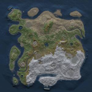 Thumbnail Rust Map: Procedural Map, Size: 3500, Seed: 211151043, 14 Monuments