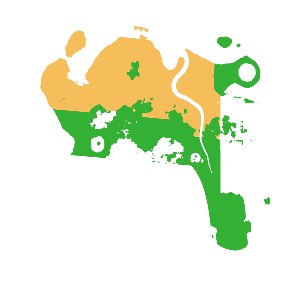 Biome Rust Map: Procedural Map, Size: 3000, Seed: 22441