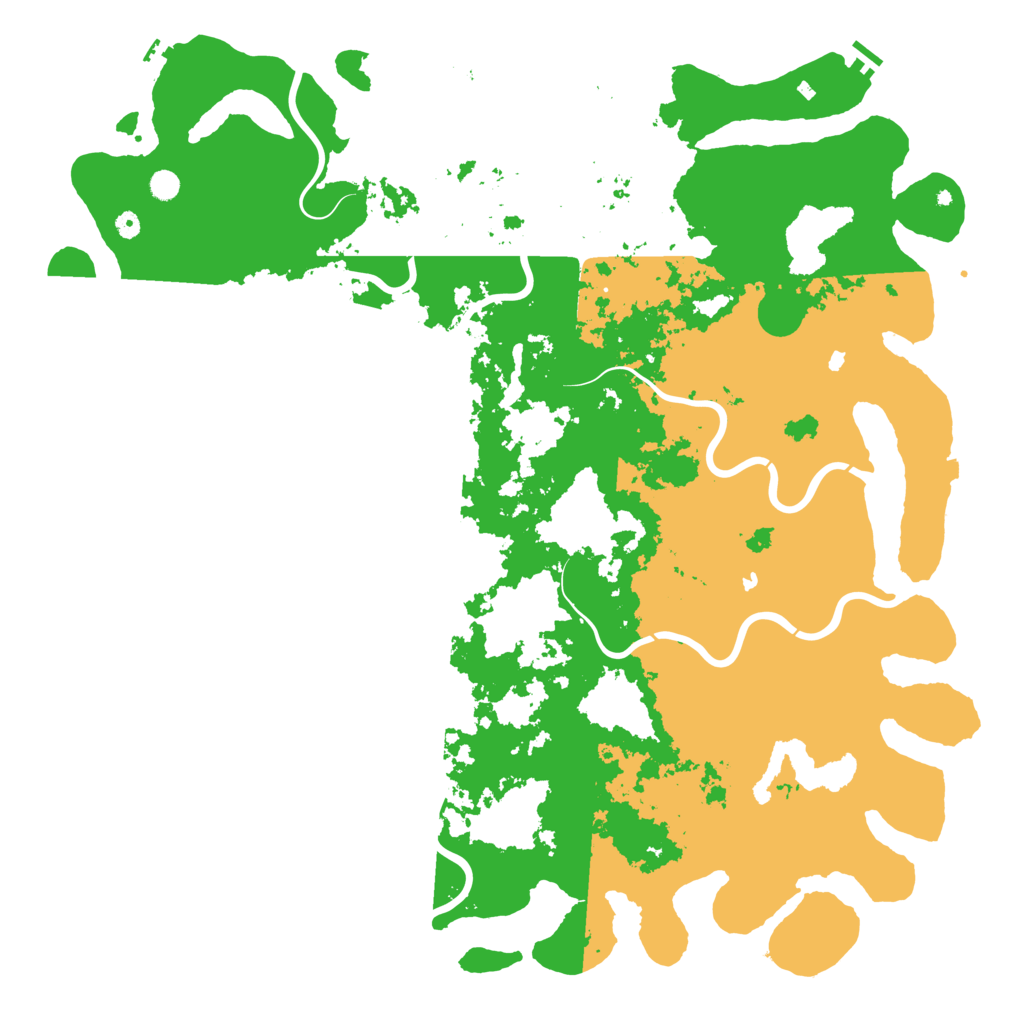 Biome Rust Map: Procedural Map, Size: 6000, Seed: 627735
