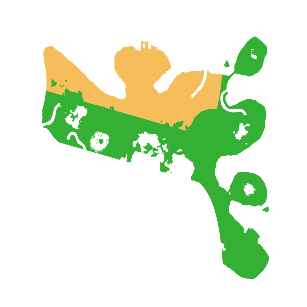 Biome Rust Map: Procedural Map, Size: 2500, Seed: 851157053