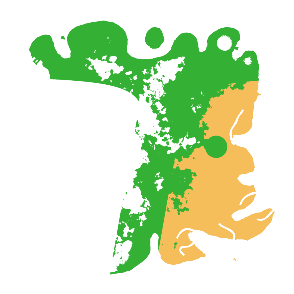 Biome Rust Map: Procedural Map, Size: 3500, Seed: 45378