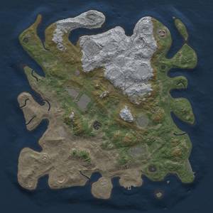 Thumbnail Rust Map: Procedural Map, Size: 4000, Seed: 273396460, 15 Monuments