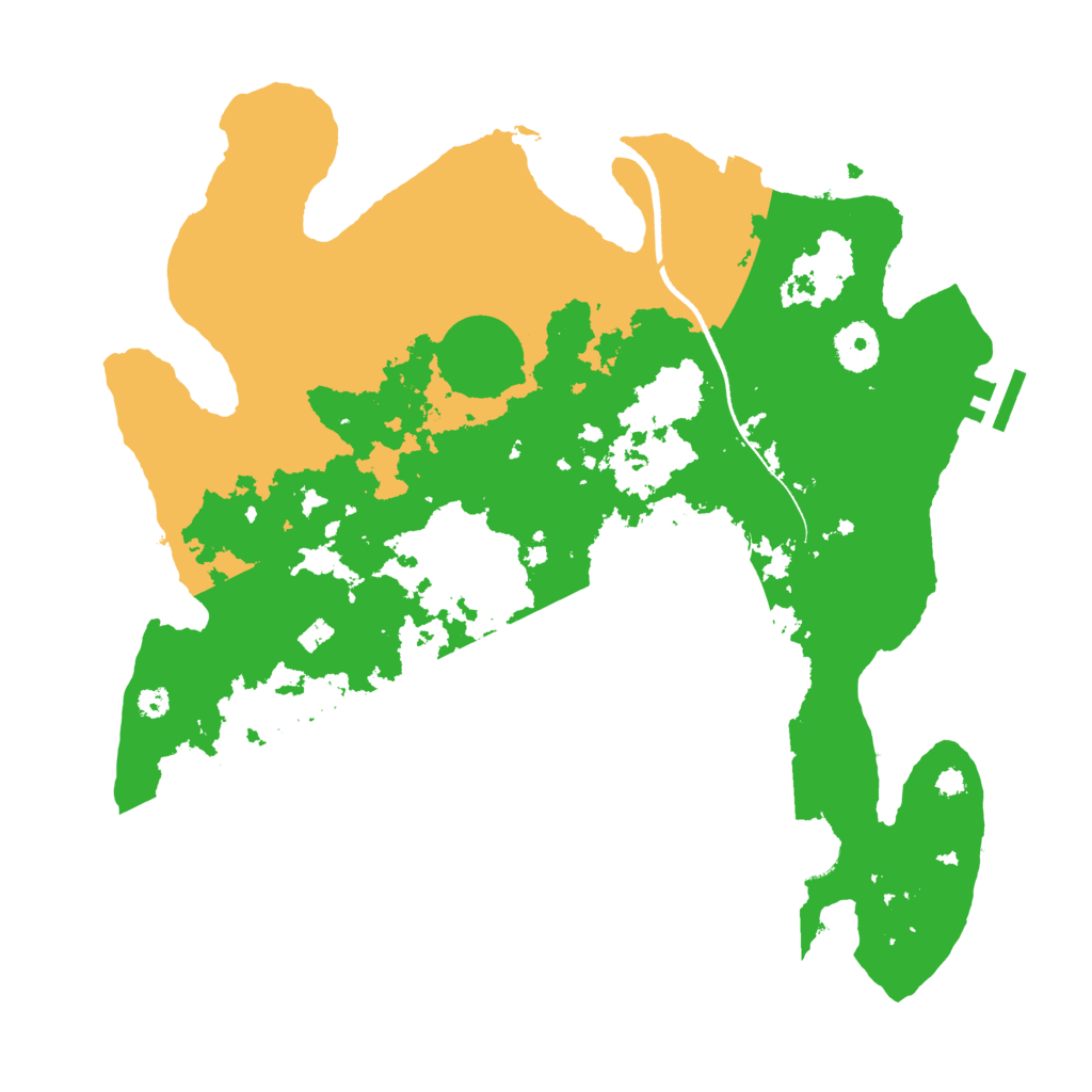 Biome Rust Map: Procedural Map, Size: 3500, Seed: 851814134