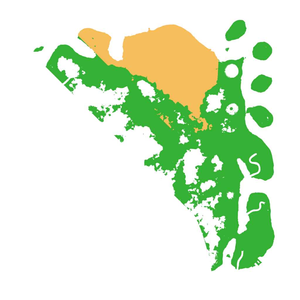 Biome Rust Map: Procedural Map, Size: 3900, Seed: 128929