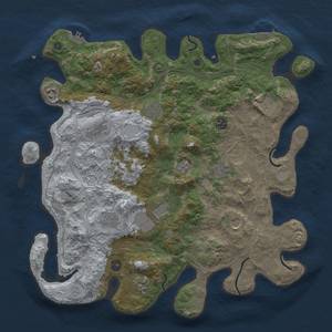 Thumbnail Rust Map: Procedural Map, Size: 4250, Seed: 40328525, 18 Monuments